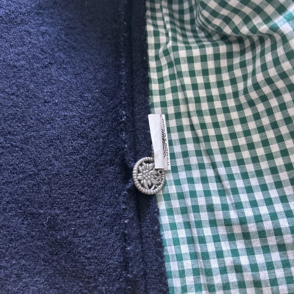 Sigi Scheiber Navy Blue Wool Snowflake Sweats Vest Women's Sz 38/10 Austria‎ - Picture 13 of 15